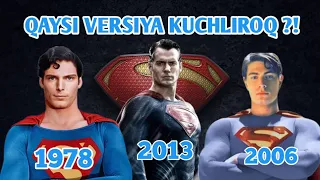 Supermanning qaysi versiyasi kuchliroq ?! Superman uzbek tilida