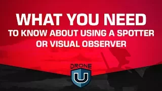 Drone Pilot Teams, What you need to know about using a spotter or visual observer