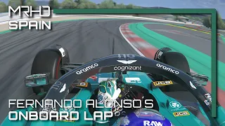 F1 2023 Fernando Alonso´s Onboard Lap around the 2023 Barcelona track | Assetto Corsa