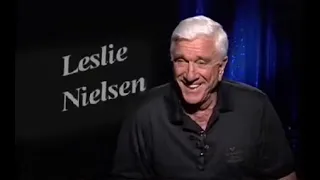 leslie nielsen farting in an interview, what a legend he is and a great comedian.