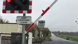 *Brand New LEDS, Barriers & Alarm* Second Drove Level Crossing (Cambridgeshire) Tuesday 03.11.2020