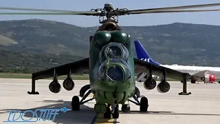 RARE! Mil Mi-24V - Macedonian Air Force - Takeoff from Split Airport LDSP/SPU