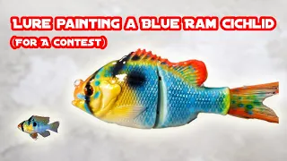 DIY Lure Painting: Blue Ram Cichlid Edition