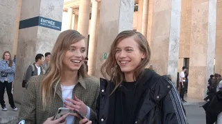 FASHION WEEK PARIS    REBECCA LEIGH  LONGENDYKE and FRAN SUMMERS