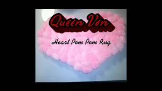 DIY Heart Pom Pom Rug