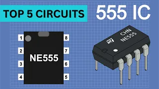 Top 5 Useful Electronics Projects use 555 Timer ic👀servo👀motor controller👀touch sensor👀Push Button