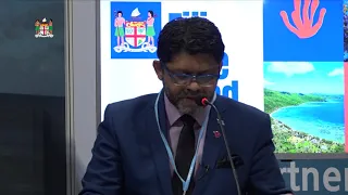 Fijian Attorney-General launches it's Blue Bond process at COP26