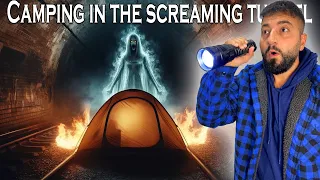 CAMPING IN HAUNTED SCREAMING TUNNEL GONE WRONG!