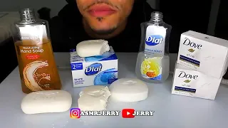 Man eats soap