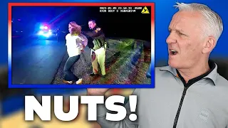 Woman Pays the Price After Intentionally Smashing into Police Car REUPLOAD | OFFICE BLOKES REACT!!