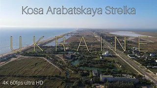 Kosa Arabatskaya Strelka. 4K 60fps ultraHD. Ukraine