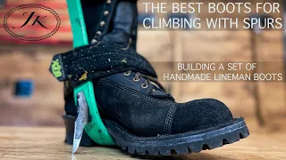 The BEST Boots For Climbing With Spurs! How Custom Lineman Boots Are Built by JK Boots