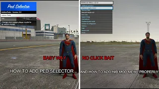 how to properly install addon ped and nib mod menu and fix of L key not working