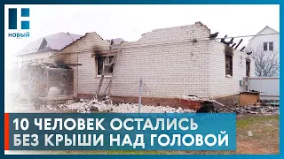 Из-за пожара две семьи в Тамбовской области лишились дома