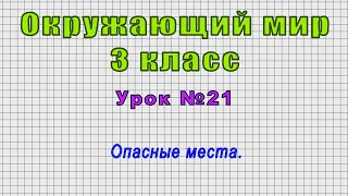 Окружающий мир 3 класс (Урок№21 - Опасные места.)