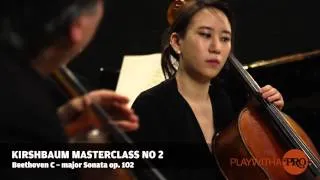 Kirshbaum cello masterclass, Beethoven C major sonata