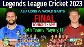 Final Match | Legends League Cricket 2023 | Asia Lions Vs World Giants LLC 2023 Final Match Preview