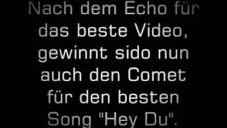 Sido Gewinnt den Comet für den besten Song 2010