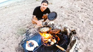 Camping Seafood Catch And Cook With My Family