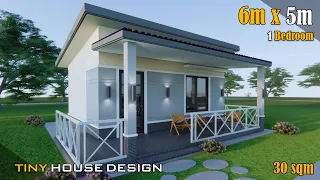 Small House Design 6m x5m (30 sqm)