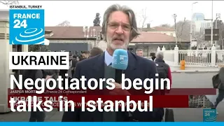 Russian, Ukrainian negotiators begin talks in Istanbul • FRANCE 24 English