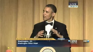 President Obama at 2013 White House Correspondents' Dinner (C-SPAN)