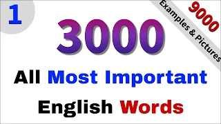 3,000 Essential English Words with Pictures & Sentences that are enough to travel the world, part 1