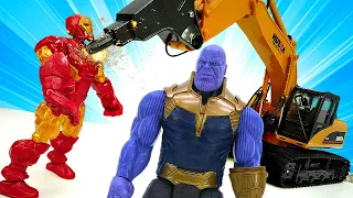 Мстители в видео онлайн - Железный Человек в ловушке Таноса! – Супергерои игры для мальчиков