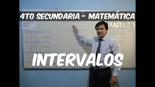 MATEMÁTICA 4TO SECUNDARIA | Intervalos | Parte 1