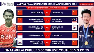 Hasil Semifinal & Jadwal Final Badminton Asia Championships 2024 Besok Pukul 13:00 WIB Live #bac2024