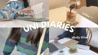 uni diaries: productive vlog of a med student, study hard, matcha, libraries, 🧸🍂🍵