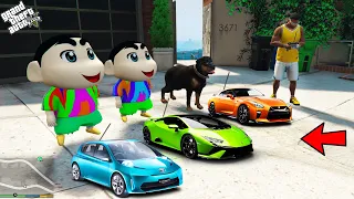 GTA 5 : Franklin Gifting New Toy Cars To Shinchan Pinchan & Chop In GTA 5 ! (GTA 5 Mods)