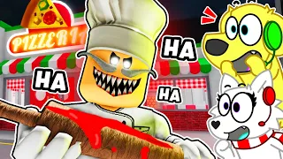 ESCAPE PAPA PIZZA'S EVIL PIZZERIA on Roblox!!