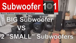 1 Big Sub vs 2 Small Subs Final Thoughts SVS PB-1000 Dual