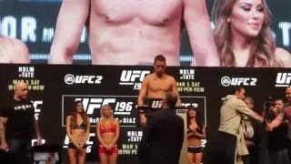 Conor McGregor vs Nate Diaz Weigh In Video