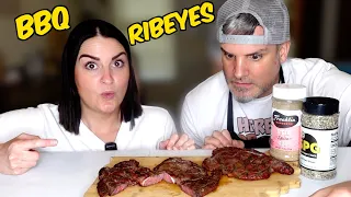 Brits [BBQ RIBEYE STEAK] + Reverse Sear for the first time!