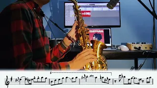 Havana Saxophone Solo free transcription