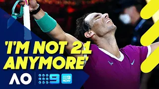 Crowd in awe of Rafael Nadal after gruelling win over Shapovalov | Australian Open Interviews