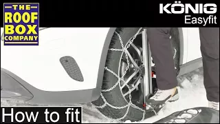 König Easy fit Snow Chains - How to fit