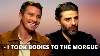 GARRETT HEDLUND Trying to Speak Swedish 😂OSCAR ISAAC (Crazy) Job Before Acting | NETFLIX