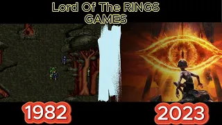 EVOLUTION Lord Of The Rings Games (1982-2023)