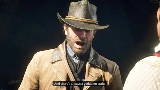 I just realized that this scene has a difference in high and low honor - RDR2