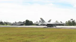 F-16s and Colombian Kfir Aircraft Continue to Fly at Relampago VI B-Roll