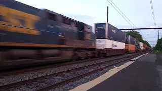 CSX I157 With ES44AC Duo at West Trenton, NJ