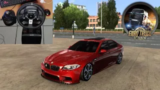BMW 5 Series | Euro Truck Simulator 2 | Logitech g920 gameplay
