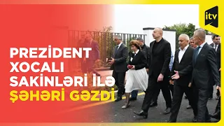 Prezident İlham Əliyevlə Xocalı sakinlərinin səmimi söhbəti