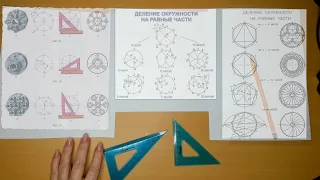 Деление окружности на равные части