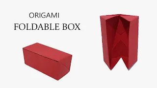 How to fold a origami box out of paper easy step by step #Shorts