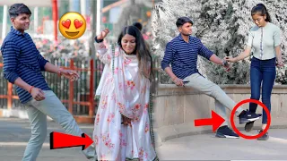 LEG TRAPPING ON CUTE GIRLS 🤭 || GONE ROMANTIC || CRAZY REACTION || DIARY OF VIPIN