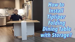 How to Install Tiptiper Folding Dining Table with Storage?